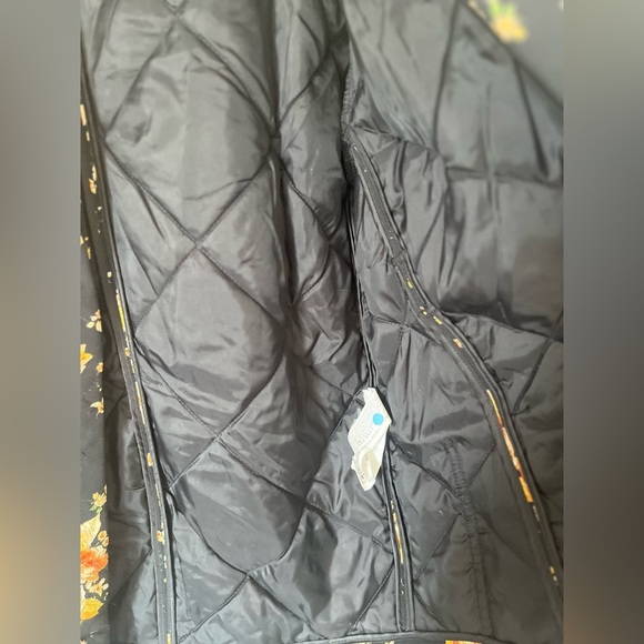 ZARA Quilted Floral Jacket Coat Size M-L - Picture 14 of 15